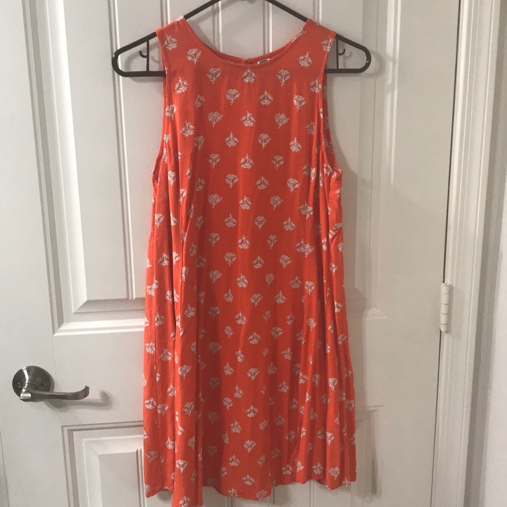 Orange print old navy summer dress